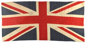 Lot #4150  Led Zeppelin Signed 'Union Jack' Flag - Image 1