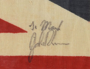 Lot #4150  Led Zeppelin Signed 'Union Jack' Flag - Image 2