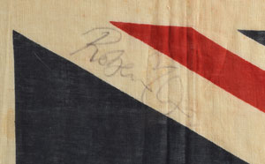 Lot #4150  Led Zeppelin Signed 'Union Jack' Flag - Image 5