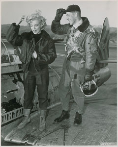 Lot #694 Marilyn Monroe and USAF Lieutenant