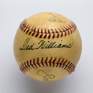 Lot #760 Ted Williams and Earle Combs