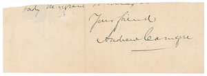 Lot #182 Andrew Carnegie - Image 1