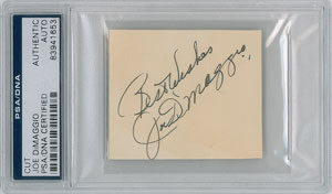 Lot #795 Mickey Mantle, Joe DiMaggio, and Ted