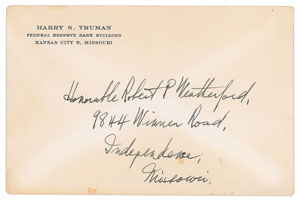 Lot #33 Harry S. Truman - Image 2