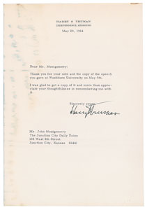 Lot #101 Harry S. Truman - Image 1
