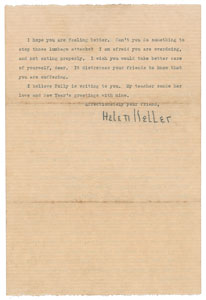 Lot #208 Helen Keller - Image 1