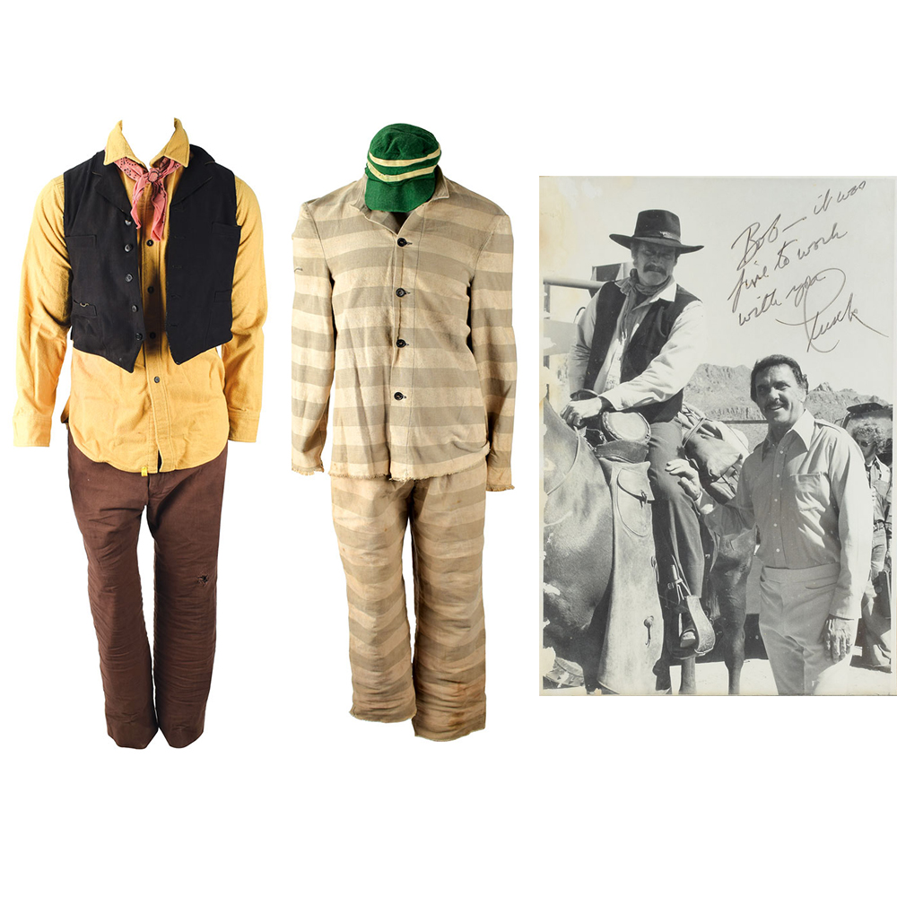 The Last Hard Man Charlton Heston And James Coburn Screen Worn Wardrobe And Gun Rack Sold For 723 Rr Auction