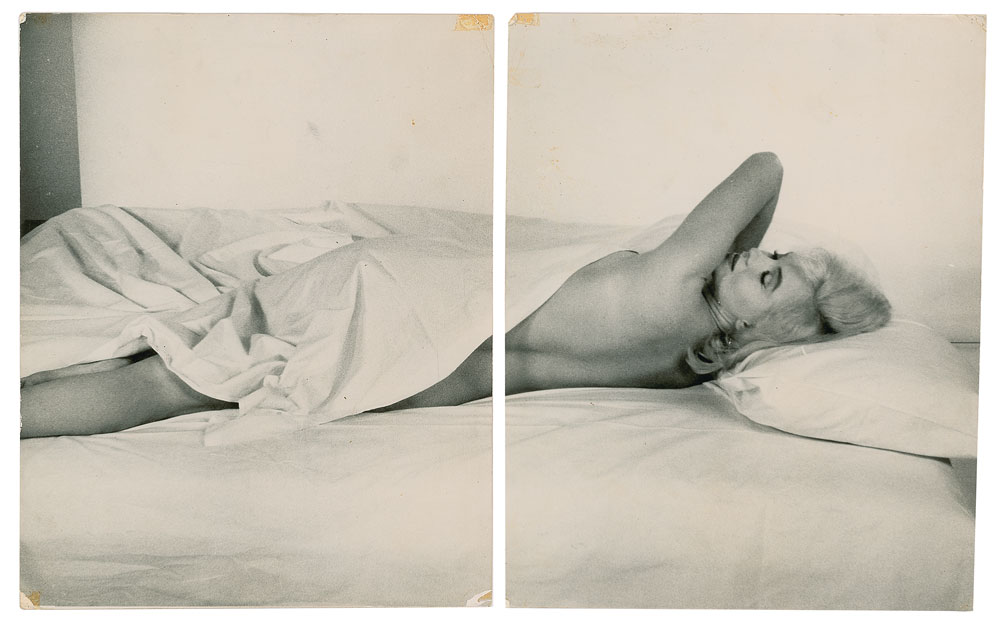 Lot #7308 Marilyn Monroe Original Diptych Photograph by Eve Arnold