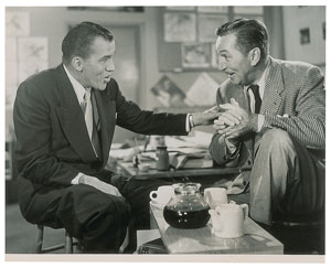 Lot #7591 Walt Disney and Ed Sullivan Original Vintage Photograph - Image 1