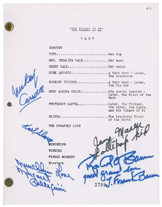 Lot #7243  Wizard of Oz Signed Souvenir Script - Image 1