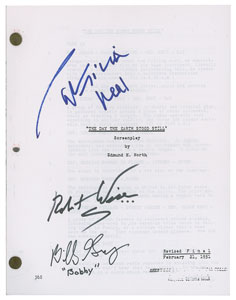 Lot #7184 The Day the Earth Stood Still Signed Souvenir Script - Image 1