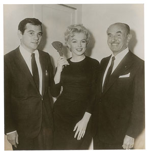 Lot #7272 Marilyn Monroe and Jack Warner Original Vintage Photograph - Image 1