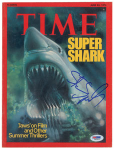 Lot #7544 Steven Spielberg Signed Magazine - Image 1