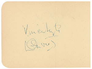 Lot #7211 Vivien Leigh and Laurence Olivier Signatures - Image 1
