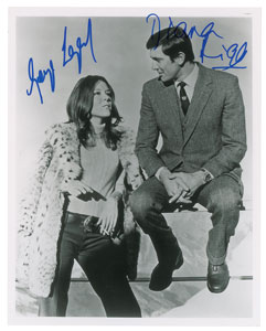 Lot #7203  James Bond: Diana Rigg and George Lazenby Signed Photograph - Image 1