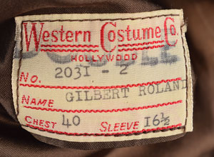 Lot #7094 Gilbert Roland's Screen-worn Jacket from Barbarosa - Image 10