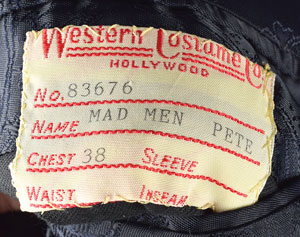 Lot #7565 Vincent Kartheiser's Screen-worn Suit from Mad Men - Image 10