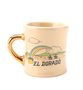Lot #7003 John Wayne: 'El Dorado' Mug Gifted from Wayne to Shelton - Image 1