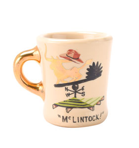 Lot #7002 John Wayne: 'McClintock' Mug Gifted from