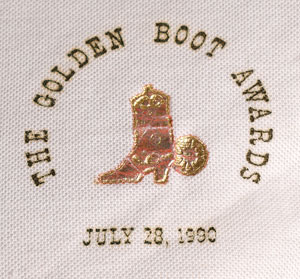 Lot #7067 Robert Shelton's Golden Boot Award and Mug - Image 7
