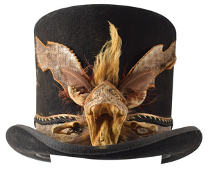 Lot #7074 Ornate Screen-Worn Snake Top Hat from The Young Riders - Image 3