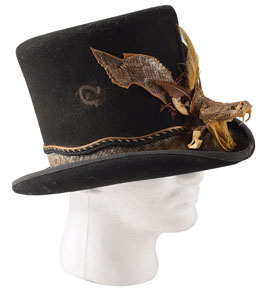 Lot #7074 Ornate Screen-Worn Snake Top Hat from The Young Riders - Image 5