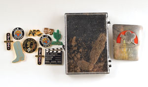 Lot #7068 Bob Shelton's Personal Pins and Pocket Items Including 'High Chaparall' & John Wayne Knife - Image 7