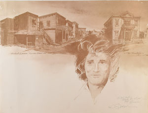 Lot #7038 Michael Landon Kansas Street 'Little House on Prairie' Print - Image 1