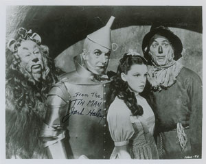 Lot #7246  Wizard of Oz: Jack Haley Signed