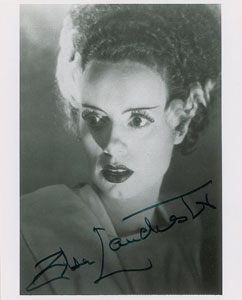 Lot #7341  Frankenstein: Elsa Lanchester Signed