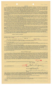 Lot #7347 Bela Lugosi Document Signed - Image 1