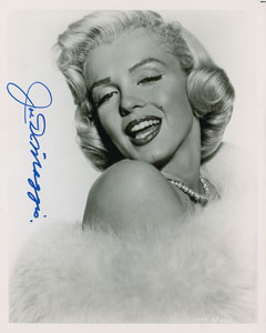Lot #7285 Marilyn Monroe Photograph Signed by Joe