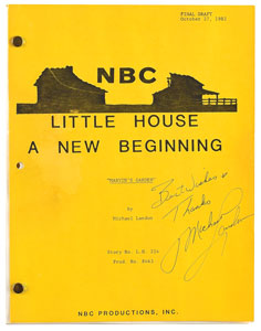 Lot #7039 Michael Landon-Signed 'Little House on the Prairie' Script - Image 1