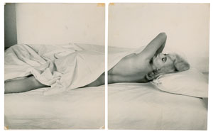 Lot #7308 Marilyn Monroe Original Diptych Photograph by Eve Arnold - Image 1