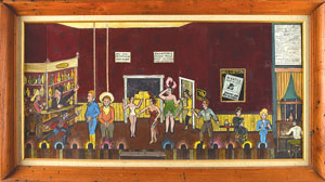 Lot #7046  Old Tucson 'Deadwood Dick' Stage Show Painting - Image 1
