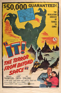 Lot #7369  It! The Terror from Beyond Space One Sheet Movie Poster - Image 1