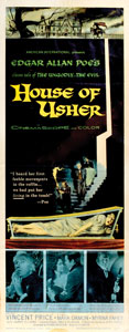 Lot #7368  House of Usher Insert Movie Poster - Image 1