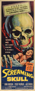 Lot #7378 The Screaming Skull Insert Movie Poster