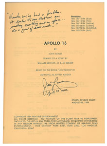Lot #7399  Apollo 13 Original Script Signed by James Lovell - Image 3