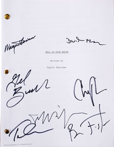 Lot #7480  Hell or High Water Cast-signed Script - Image 3