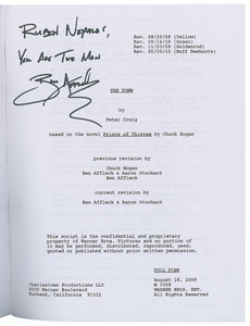 Lot #7516 The Town Script Signed by Ben Affleck - Image 1