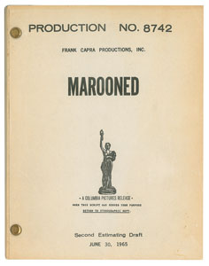 Lot #7420  Marooned Original Draft Script