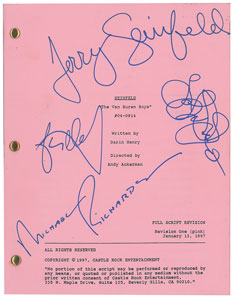Lot #7429  Seinfeld Cast-signed Script