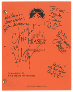 Lot #7410  Frasier Cast-signed Script - Image 1