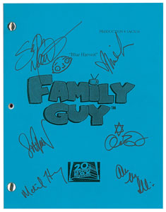 Lot #7409  Family Guy Cast-signed Script