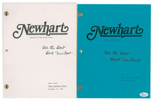 Lot #7497  Newhart Scripts (3) Signed by Bob