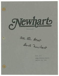 Lot #7497  Newhart Scripts (3) Signed by Bob Newhart - Image 2