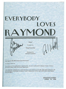 Lot #7408  Everybody Loves Raymond Script Signed by Ray Romano and Philip Rosenthal - Image 2