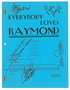 Lot #7406  Everybody Loves Raymond Cast-signed Script - Image 1