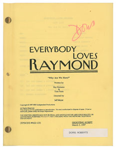 Lot #7507 Doris Roberts Script for Everybody Loves Raymond - Image 2